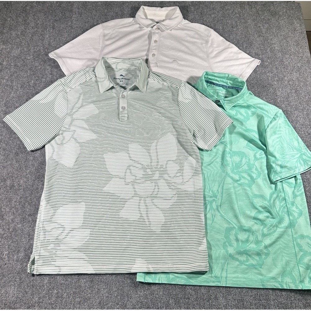 Lot Of 3 Tommy Bahama Mens Small Island Zone Floral Striped